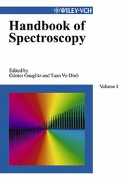 Cover of: Handbook of spectroscopy by edited by G. Gauglitz and T. Vo-Dinh.