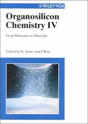 Front cover of Organosilicon Chemistry 4 by Unknown