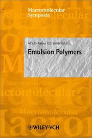 Cover of: Macromolecular Symposia 155: Emulsion Polymers