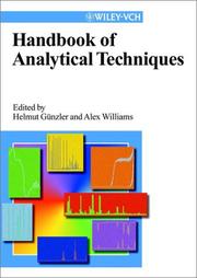 Cover of: Handbook of analytical techniques