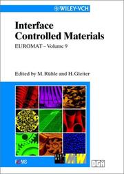 Cover of: Interface controlled materials