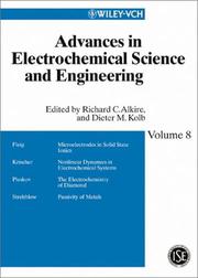 Cover of: Advances in Electrochemical Science and Engineering, Advances in Electrochemical Science and Engineering (Advances in Electrochemical Sciences and Engineering)