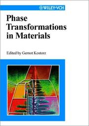 Cover of: Phase transformations in materials | 