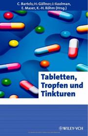 Cover of: Tabletten, Tropfen Und Tinkturen | 