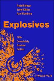 Cover of: Explosives. by Meyer, Rudolf