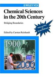 Front cover of Chemical sciences in the 20th century by Unknown