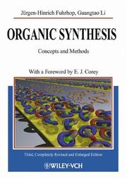 Cover of: Organic synthesis: concepts and methods