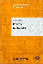 15th Polymer Networks Group Meeting by Henryk Galina, I. Meisel, C. S. Kniep, S. Spiegel, K. Grieve