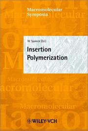 Cover of: Insertion Polymerization (Macromolecular Symposia) by 