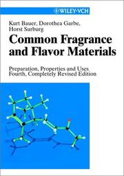 Common fragrance and flavor materials by Kurt Bauer