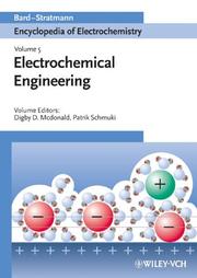Cover of: Encyclopedia of Electrochemistry, Electrochemical Engineering (Encyclopedia of Electrochemistry)
