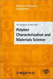 Cover of: Polymer Characterization and Materials Science (Macromolecular Symposia)
