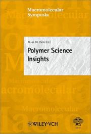 Cover of: Polymer Science Insights: 6th Brazilian Polymer Conference (Macromolecular Symposia)