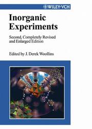 Cover of: Inorganic experiments by edited by J. Derek Woollins.