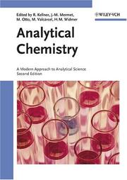 Front cover of Analytical Chemistry by Unknown