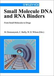 Cover of: DNA and RNA Binders, From Small Molecules to Drugs (2-Volume Set)