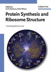 Cover of: Protein Synthesis and Ribosome Structure by 