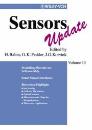 Cover of: Sensors, Update 13 (Sensors) by Oliver Gassmann, H. Meixner