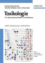 Cover of: Toxikologie Fur Naturwissenschaftler Und Mediziner