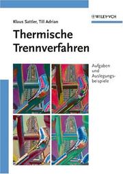 Cover of: Thermische Trennverfahren