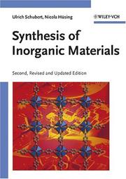 Cover of: Synthesis of Inorganic Materials by Ulrich Schubert, Nicola Hüsing