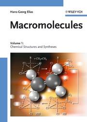 Cover of: Macromolecules: Volume 1 by Hans-Georg Elias
