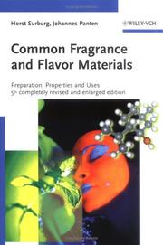 Cover of: Common Fragrance and Flavor Materials by Horst Surburg, Johannes Panten