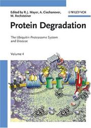 Cover of: Protein Degradation: Vol. 4: The Ubiquitin-Proteasome System and Disease (Protein Degradation)