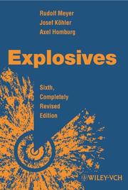 Cover of: Explosives by Rudolf Meyer, Josef Köhler, Axel Homburg