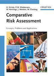 Cover of: Comparative Risk Assessment: Concepts, Problems and Applications