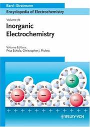 Cover of: Encyclopedia of Electrochemistry: Inorganic Electrochemistry (Encyclopedia of Electrochemistry) Volume 7b