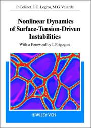 Nonlinear dynamics of surface-tension-driven instabilities by P. Colinet