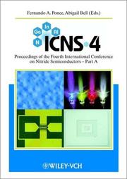 Cover of: ICNS-4 by International Conference on Nitride Semiconductors (4th 2001 Denver, Colo.), International Conference on Nitride Semiconductors (4th 2001 Denver, Colo.)