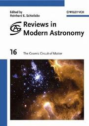 Cover of: Reviews in Modern Astronomy: Vol. 16: The Cosmic Circuit of Matter (Reviews in Modern Astronomy)