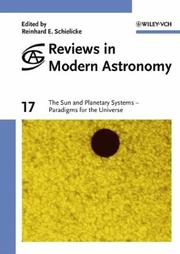 Cover of: Reviews in Modern Astronomy: Vol. 17: The Sun and Planetary Systems - Paradigms for the Universe (Reviews in Modern Astronomy)