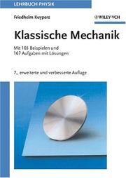 Cover of: Klassische Mechanik by Friedhelm Kuypers