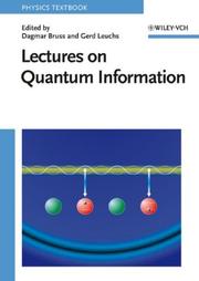 Cover of: Lectures on Quantum Information (Physics Textbook)