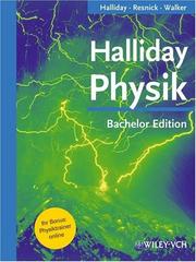 Cover of: Physik by David Halliday, Robert Resnick, Jearl Walker