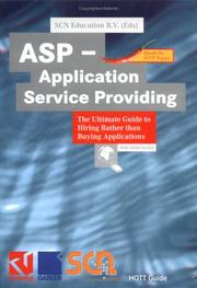 Cover of: ASP - Application Service Providing | SCN Education B.V.