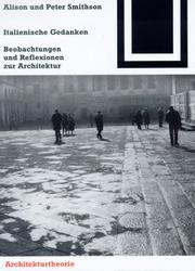 Cover of: Italienische Gedanken: Beobachtungen und Reflexionen zur Architektur
