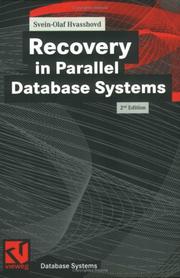 Cover of: Recovery in Parallel Database Systems