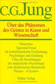 Cover of: Über das Phänomen des Geistes in Kunst und Wissenschaft. by Carl Gustav Jung