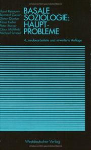 Cover of: Basale Soziologie, Hauptprobleme