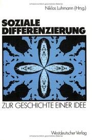 Cover of: Soziale Differenzierung: zur Geschichte einer Idee