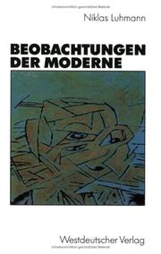 Cover of: Beobachtungen der Moderne