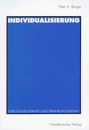 Cover of: Individualisierung: Statusunsicherheit und Erfahrungsvielfalt