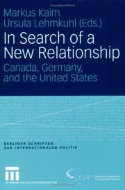 Cover of: In Search of a New Relationship by Markus Kaim; Ursula Lehmkuhl, Markus Kaim; Ursula Lehmkuhl