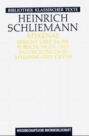 Cover of: Mykenae by Heinrich Schliemann