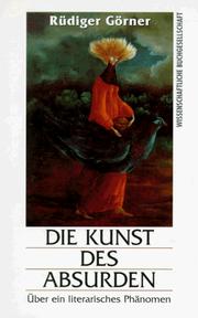 Cover of: Die Kunst des Absurden: über ein literarisches Phänomen