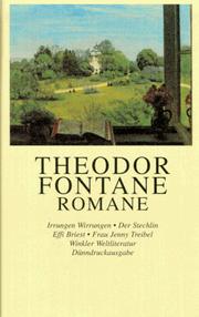 Romane by Theodor Fontane